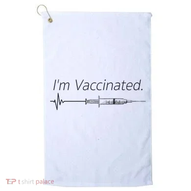 I'm Vaccinated Shot Golf Towel