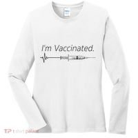 I'm Vaccinated Shot Women's Long Sleeve Shirt thumb 0