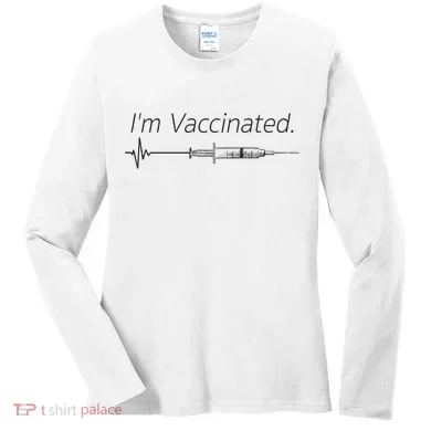I'm Vaccinated Shot Women's Long Sleeve Shirt