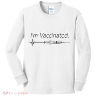 I'm Vaccinated Shot Kids Long Sleeve Shirt thumb 0