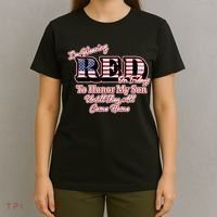 I'm Wearing Red On Fridays Until They All Come Home T-Shirt thumb 4