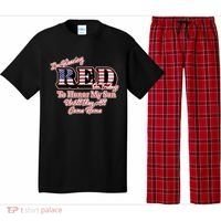 I'm Wearing Red On Fridays Until They All Come Home Pajama Set thumb 0