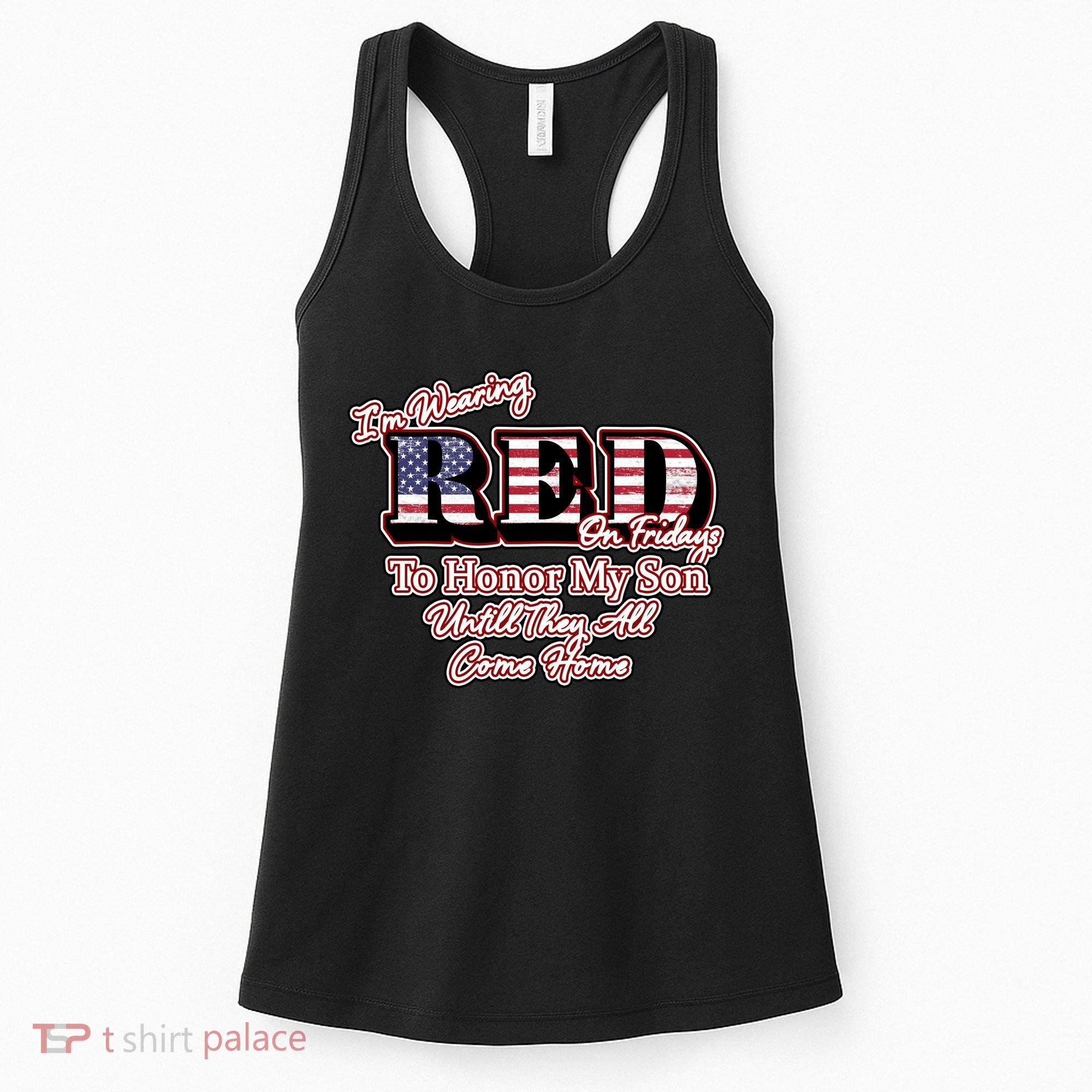 I'm Wearing Red On Fridays Until They All Come Home Women's Tank Top