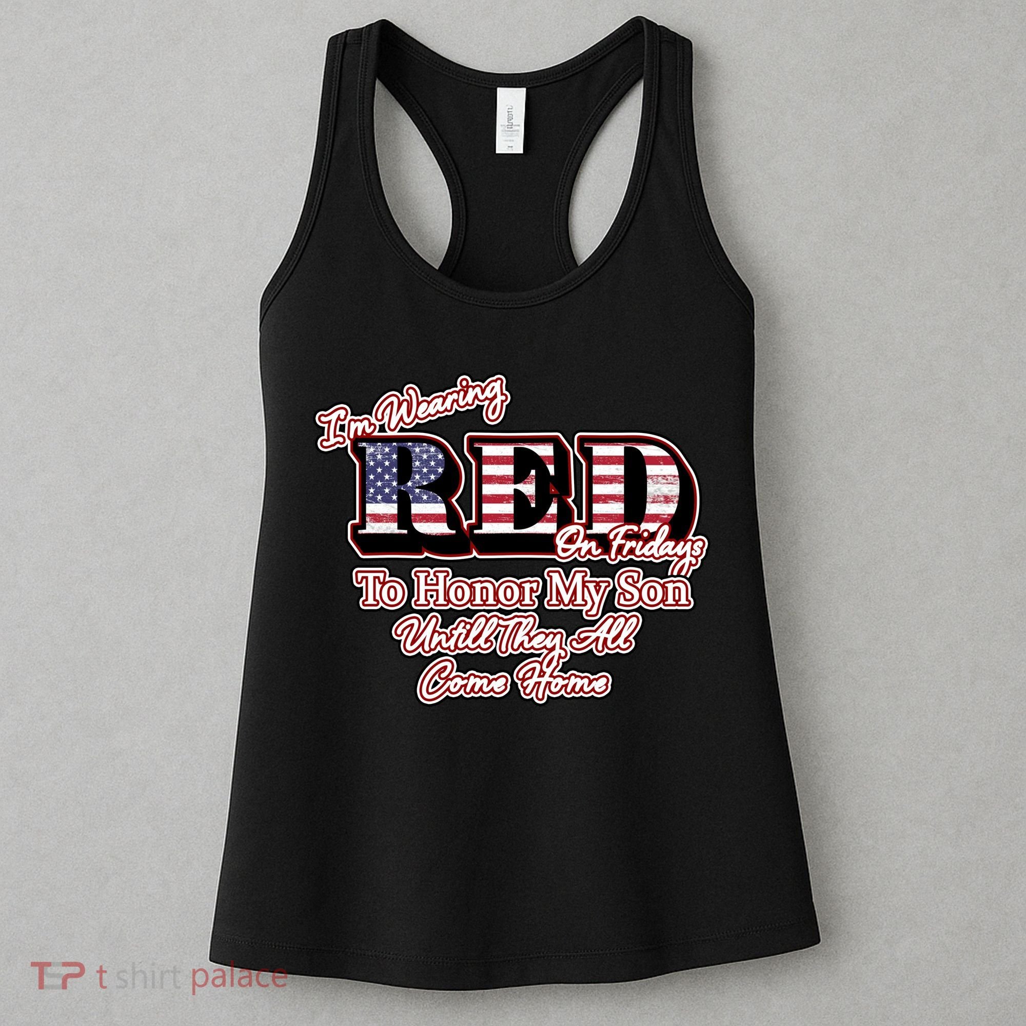 I'm Wearing Red On Fridays Until They All Come Home Women's Tank Top