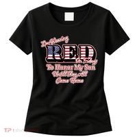 I'm Wearing Red On Fridays Until They All Come Home Women's T-Shirt thumb 0