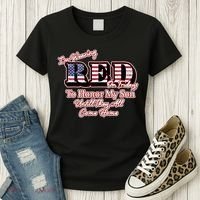I'm Wearing Red On Fridays Until They All Come Home Women's T-Shirt thumb 3