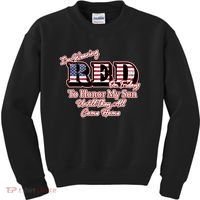I'm Wearing Red On Fridays Until They All Come Home Kids Sweatshirt thumb 0