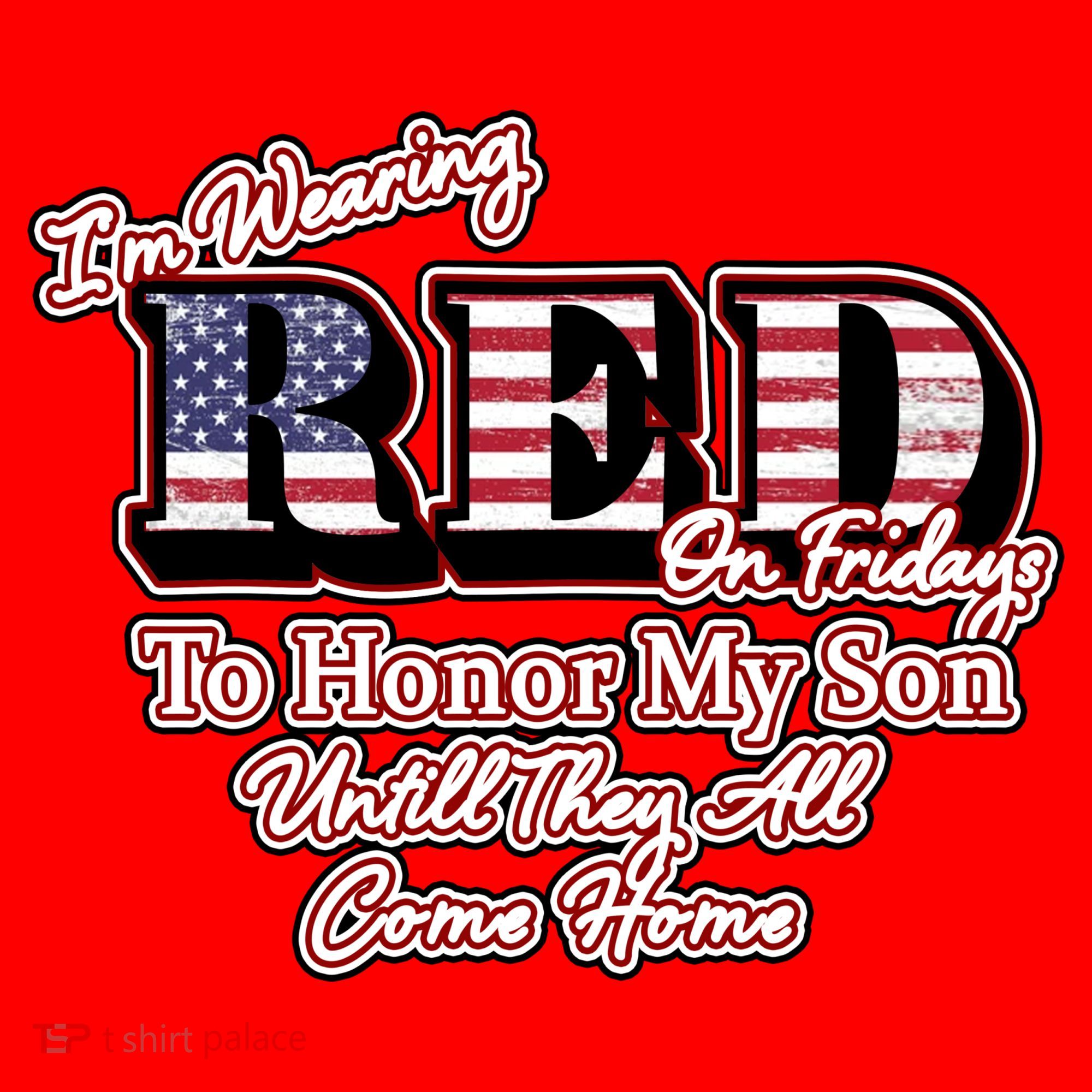 I'm Wearing Red On Fridays Until They All Come Home Coffee Mug