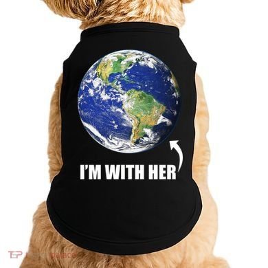 I'm With Her Earth Globe Photo March For Science Doggie Tank