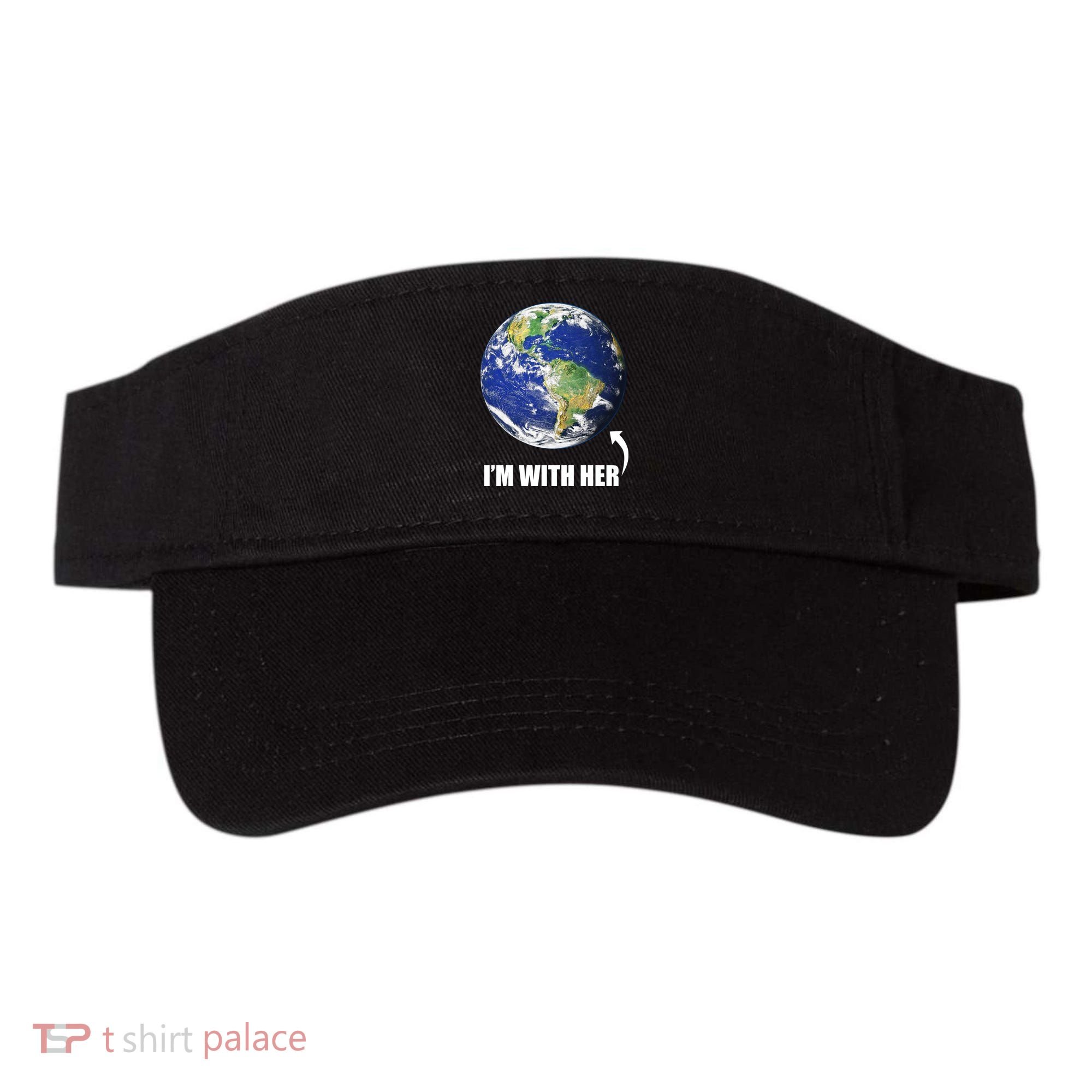 I'm With Her Earth Globe Photo March For Science Visor