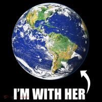 I'm With Her Earth Globe Photo March For Science Visor thumb 3