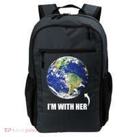 I'm With Her Earth Globe Photo March For Science Backpack thumb 0