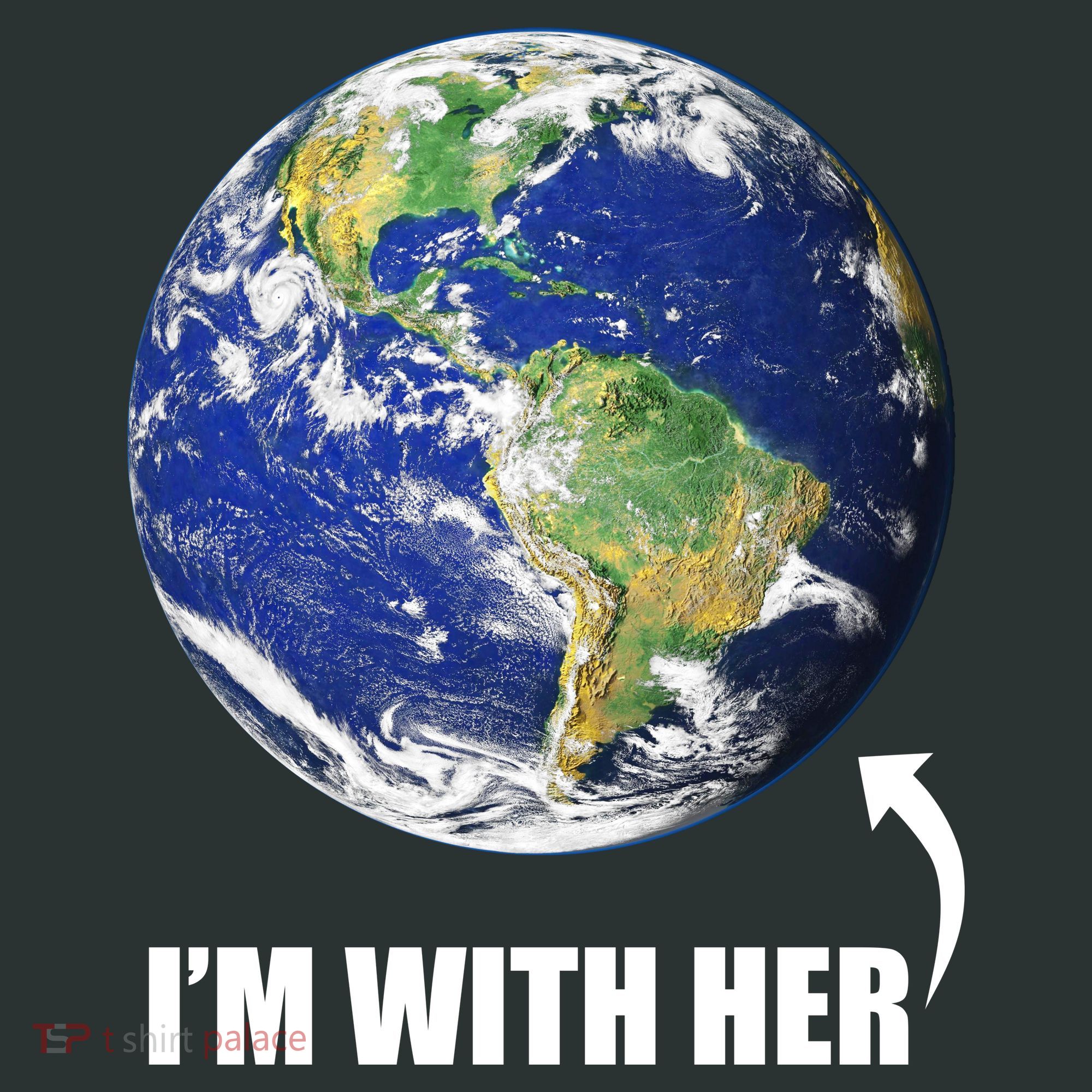 I'm With Her Earth Globe Photo March For Science Mousepad
