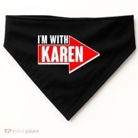 I'm With Karen USA-Made Doggie Bandana thumb 0