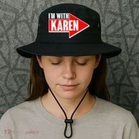I'm With Karen Bucket Hat thumb 3