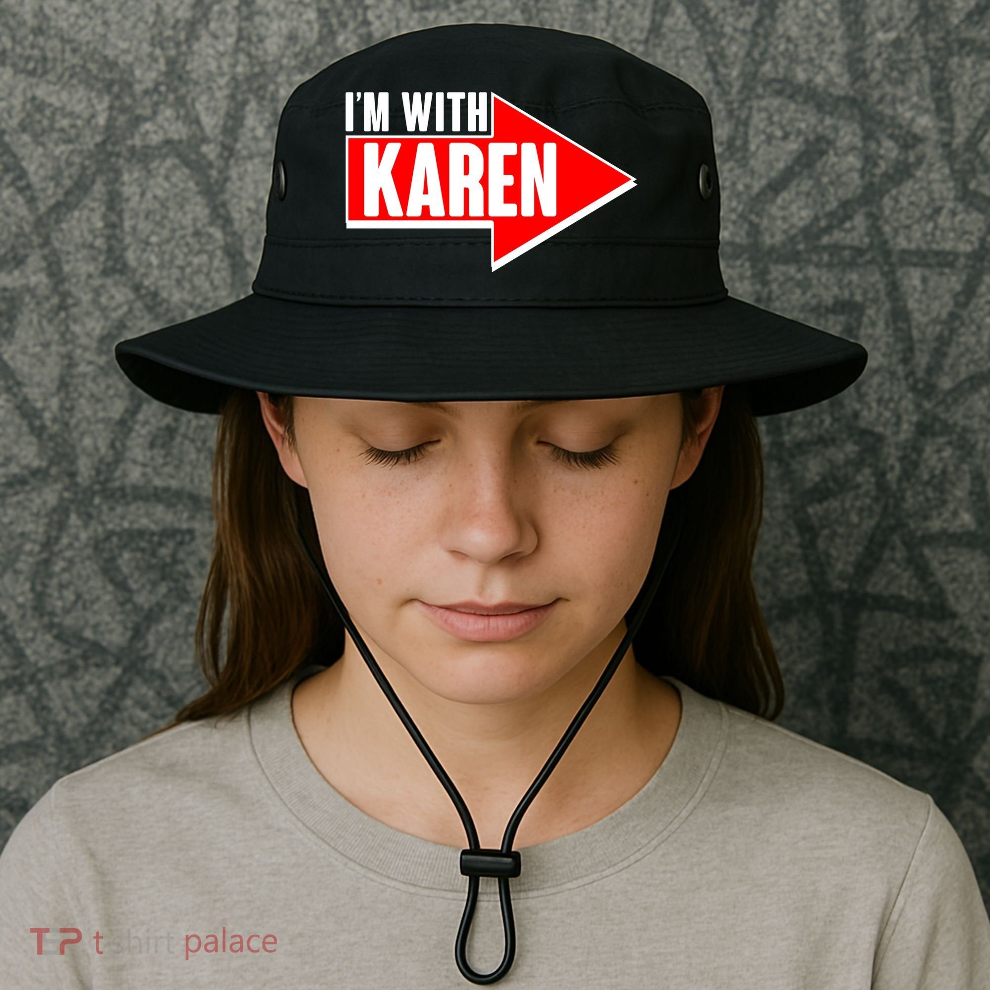 I'm With Karen Bucket Hat