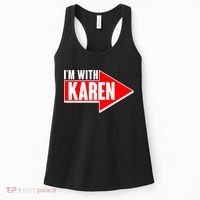 I'm With Karen Women's Tank Top thumb 0