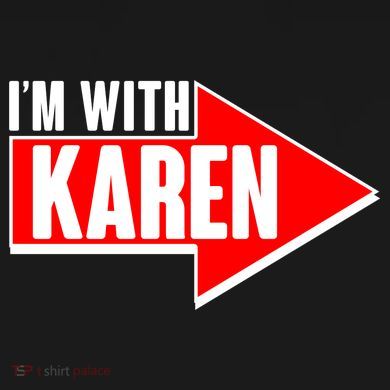 I'm With Karen Women's Perfect Tri Rocker Tank