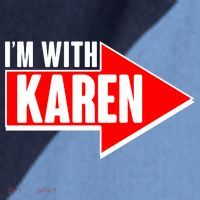 I'm With Karen Raglan Baseball Sleeve Shirt thumb 2