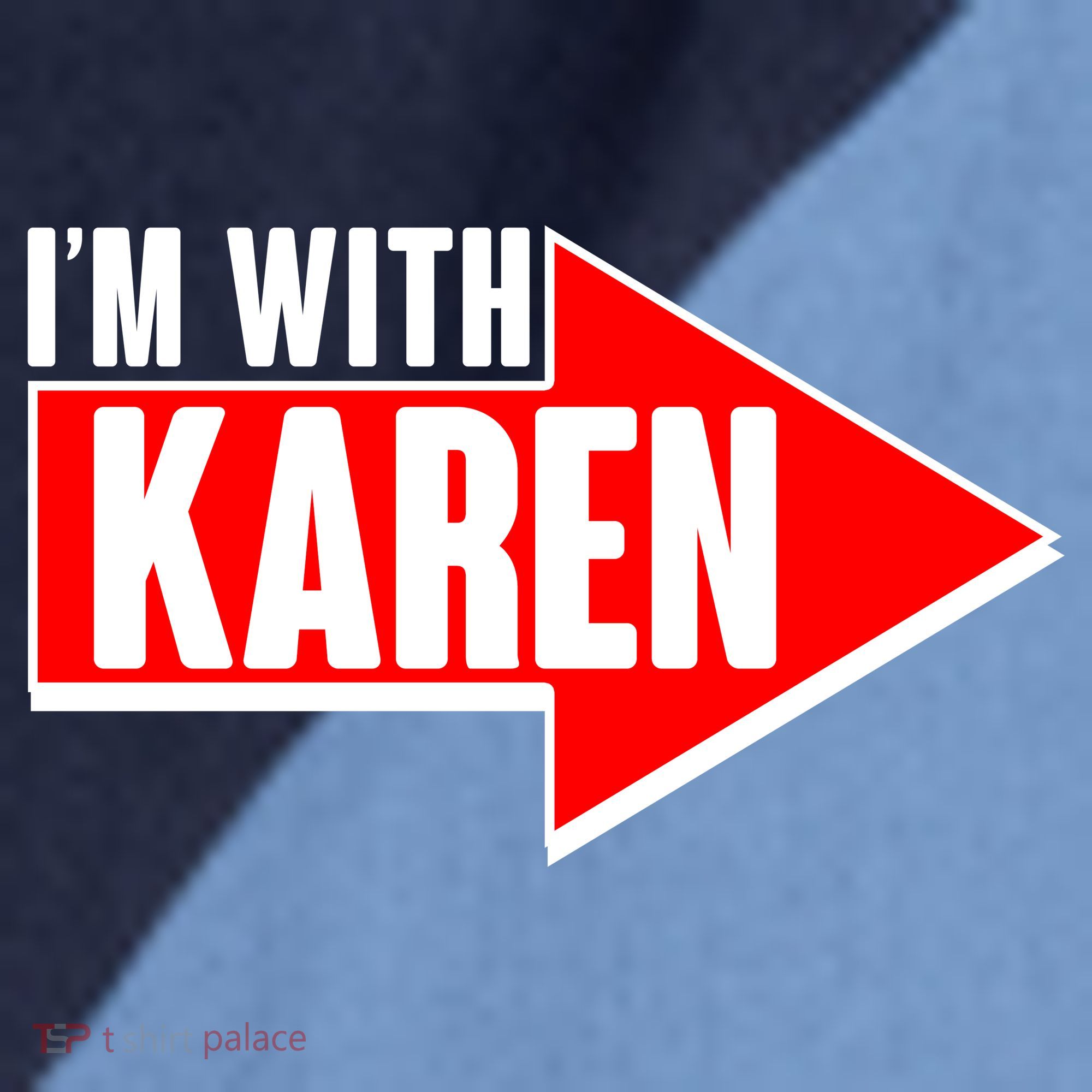 I'm With Karen Raglan Baseball Sleeve Shirt