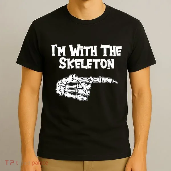 I'm With The Skeleton Funny Halloween T-Shirt