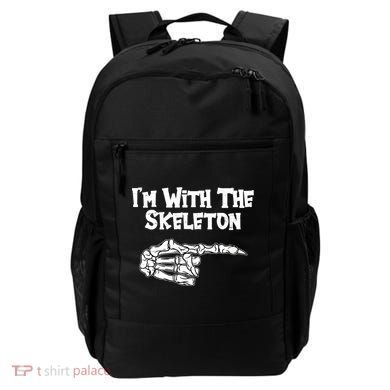 I'm With The Skeleton Funny Halloween Backpack