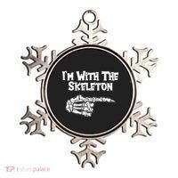 I'm With The Skeleton Funny Halloween Ornament thumb 0