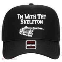 I'm With The Skeleton Funny Halloween Hat thumb 0