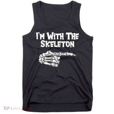 I'm With The Skeleton Funny Halloween Tank Top