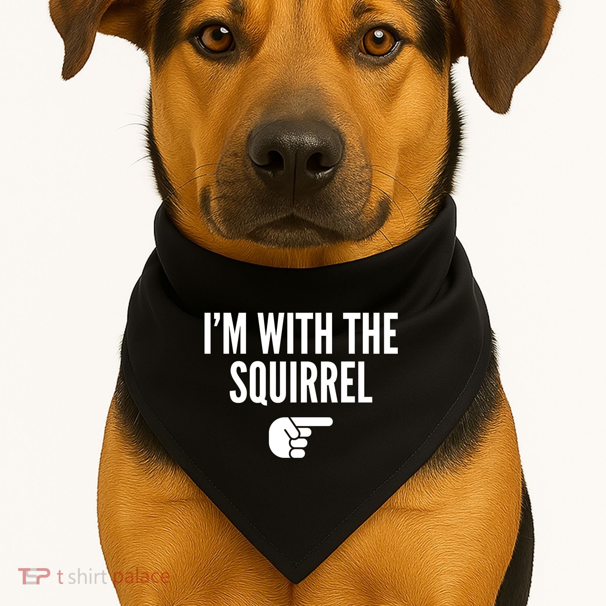 I'm With The Squirrel Costume USA-Made Doggie Bandana