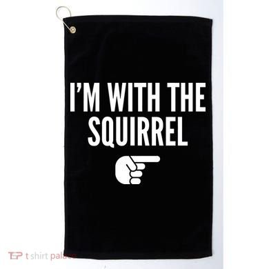 I'm With The Squirrel Costume Golf Towel