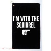 I'm With The Squirrel Costume Golf Towel thumb 0
