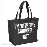 I'm With The Squirrel Costume Tote Bag thumb 2