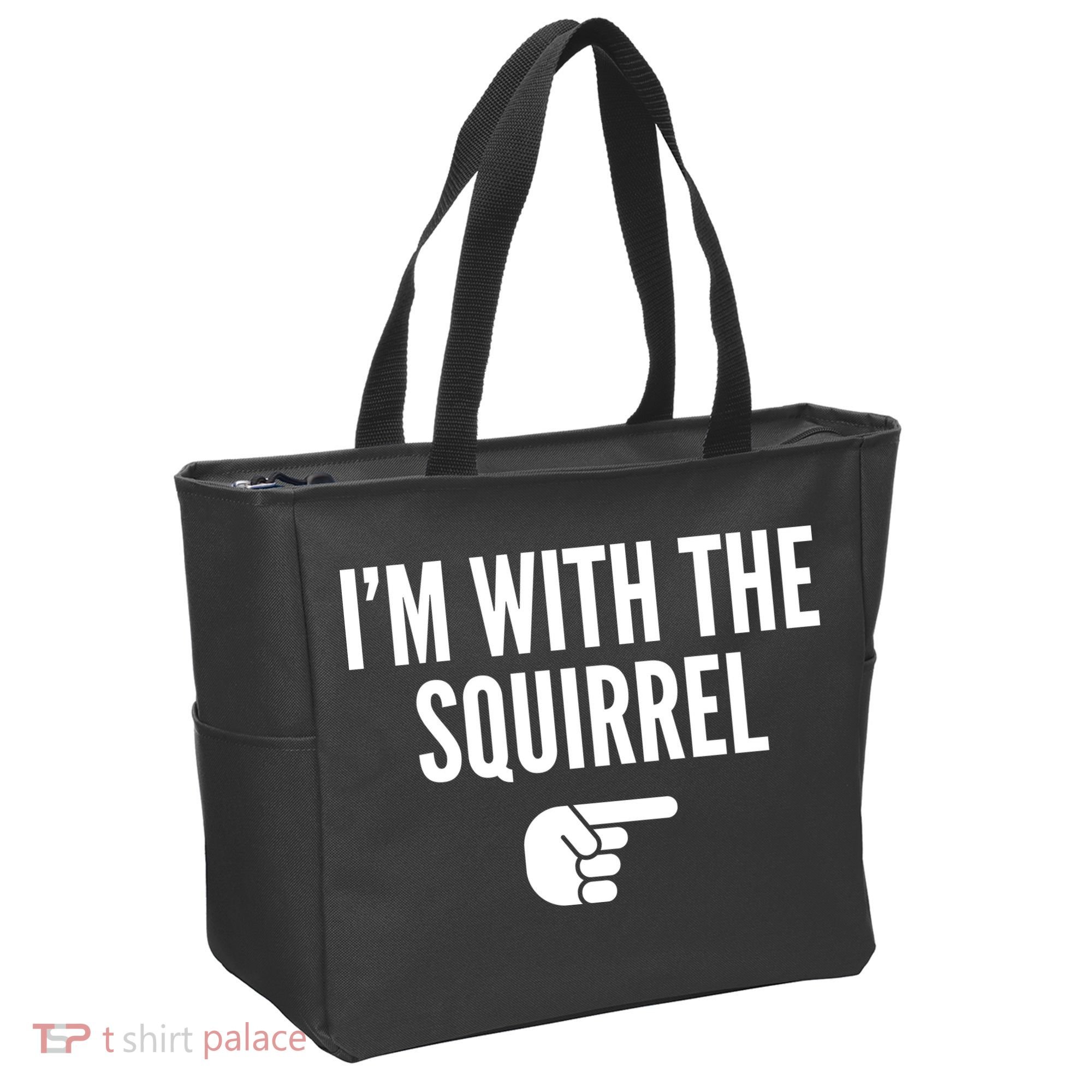 I'm With The Squirrel Costume Tote Bag