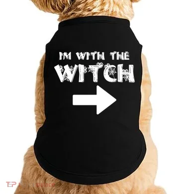 I'm With The Witch Doggie Tank