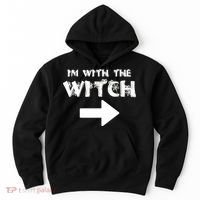 I'm With The Witch Hoodie thumb 0