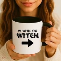 I'm With The Witch Coffee Mug thumb 3