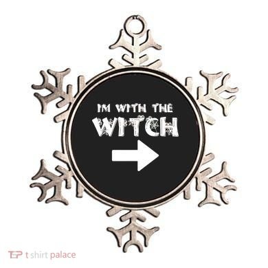 I'm With The Witch Ornament