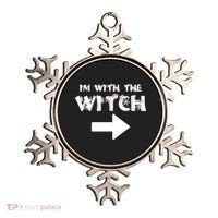 I'm With The Witch Ornament thumb 0