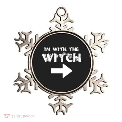 I'm With The Witch Ornament