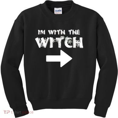 I'm With The Witch Kids Sweatshirt