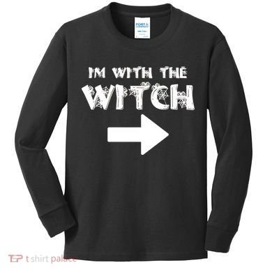 I'm With The Witch Kids Long Sleeve Shirt