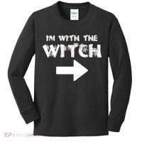 I'm With The Witch Kids Long Sleeve Shirt thumb 0