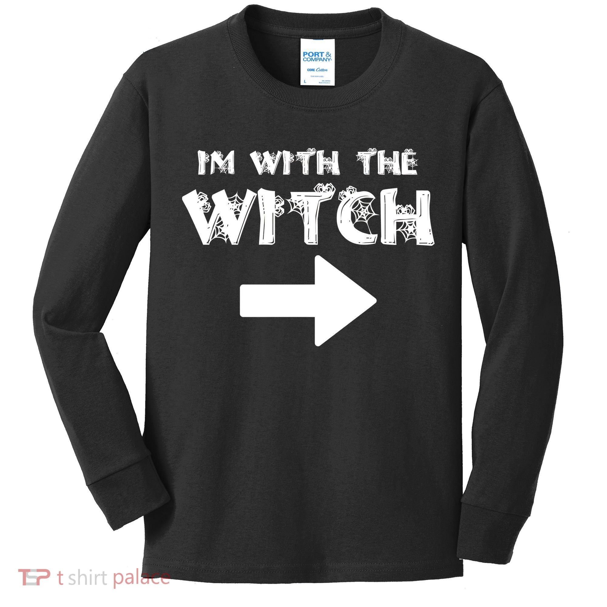 I'm With The Witch Kids Long Sleeve Shirt