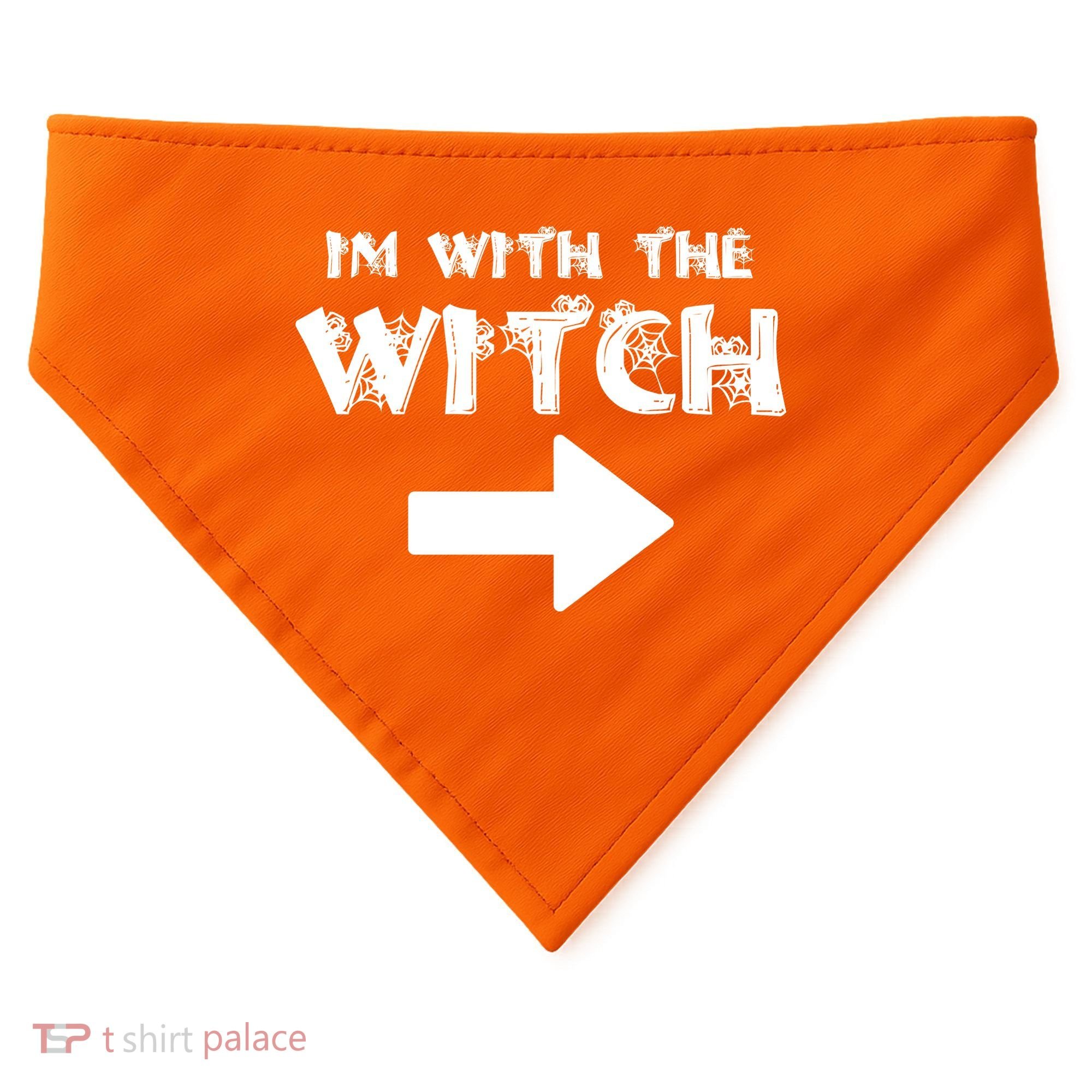 I'm With The Witch USA-Made Doggie Bandana