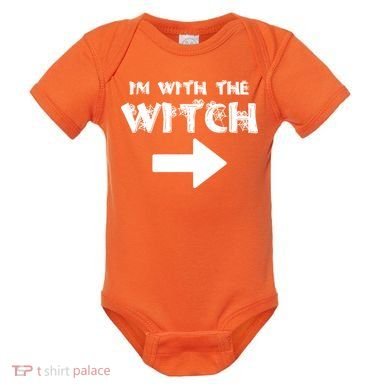 I'm With The Witch Baby Bodysuit