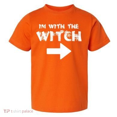 I'm With The Witch Toddler T-Shirt