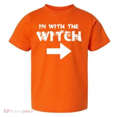 I'm With The Witch Toddler T-Shirt