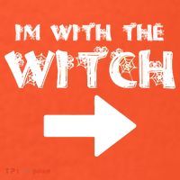 I'm With The Witch Visor thumb 3