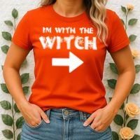 I'm With The Witch Women's T-Shirt thumb 2